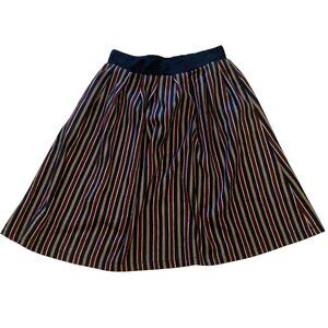 Retro Stripe A-Line Skirt